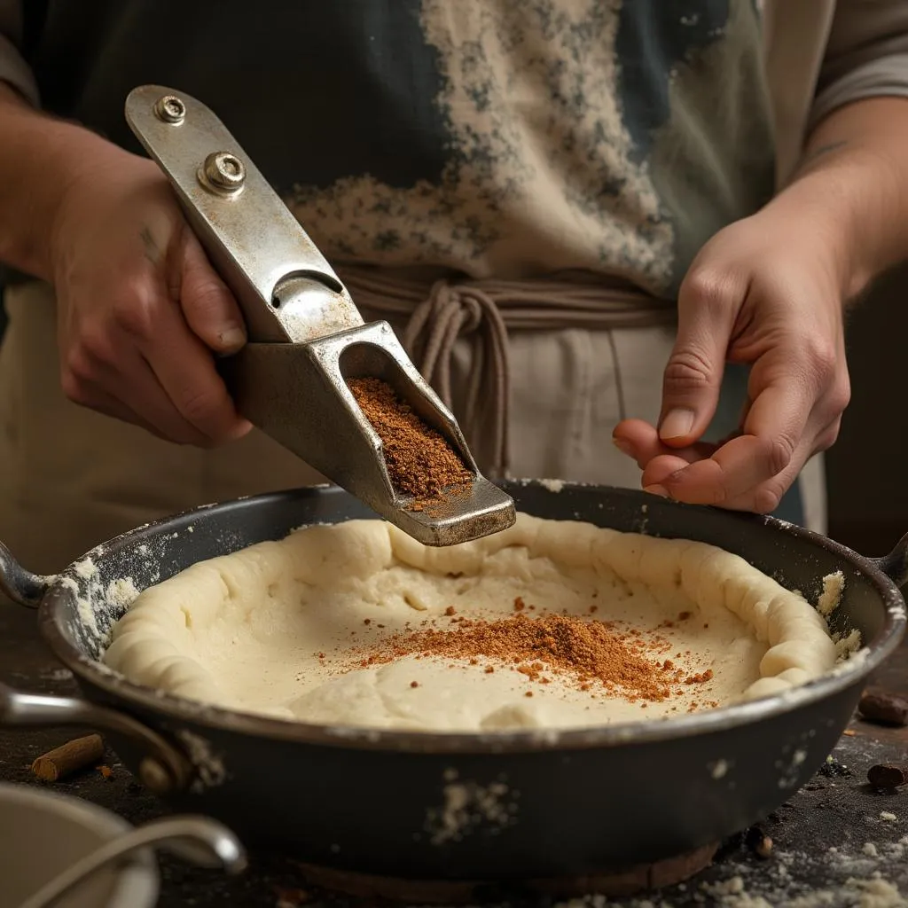 Detalj pripreme tradicionalnog recepta